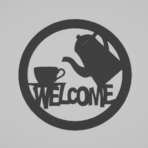 “Welcome ” – Premium Metal Duvar Tablosu