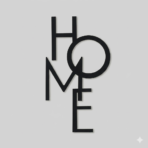 “Home” – Premium Metal Duvar Tablosu