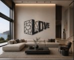 “LOVE 3D” – Premium Metal Duvar Tablosu - Görsel 2