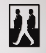 “Two walking Men  ” – Premium Metal Duvar Tablosu