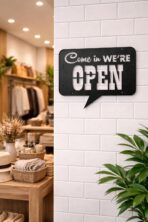 “Open” – Premium Metal Duvar Tablosu - Görsel 2