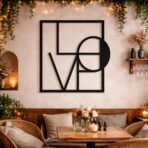 “Love” – Premium Metal Duvar Tablosu - Görsel 2