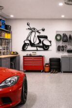 “Motosiklet  SCOOTER  ” – Premium Metal Duvar Tablosu - Görsel 2