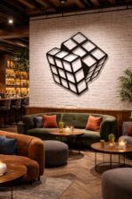 “Rubik Küp” – Premium Metal Duvar Tablosu - Görsel 2