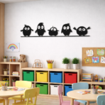 “Cute Birds ” – Premium Metal Duvar Tablosu - Görsel 2