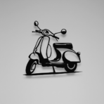 “Motosiklet  SCOOTER  ” – Premium Metal Duvar Tablosu