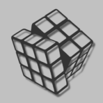 “Rubik Küp” – Premium Metal Duvar Tablosu